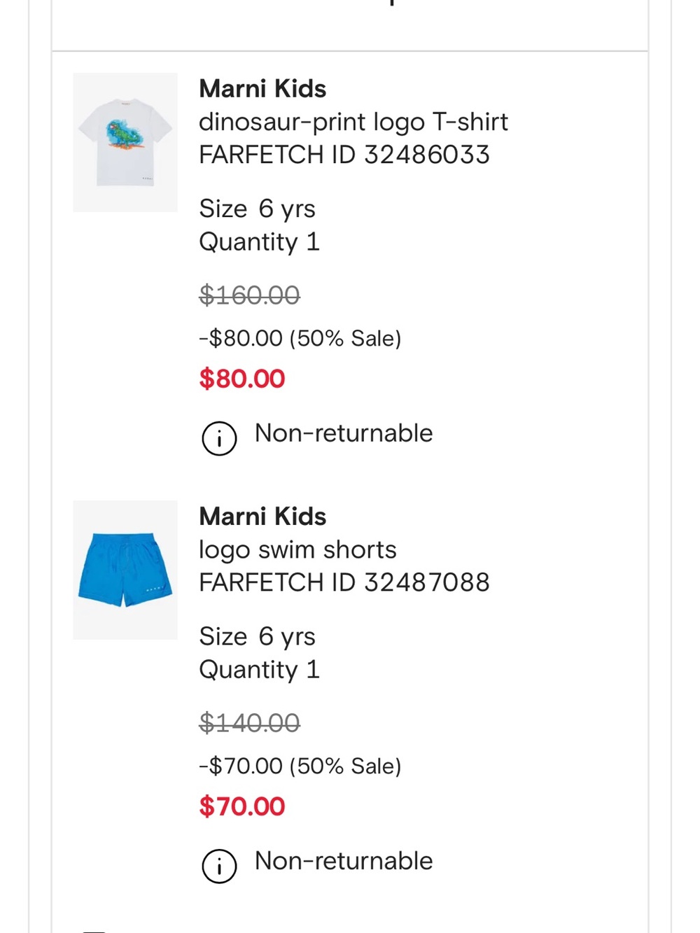 Marni Kids Bright Blue Logo Swim Trunks
